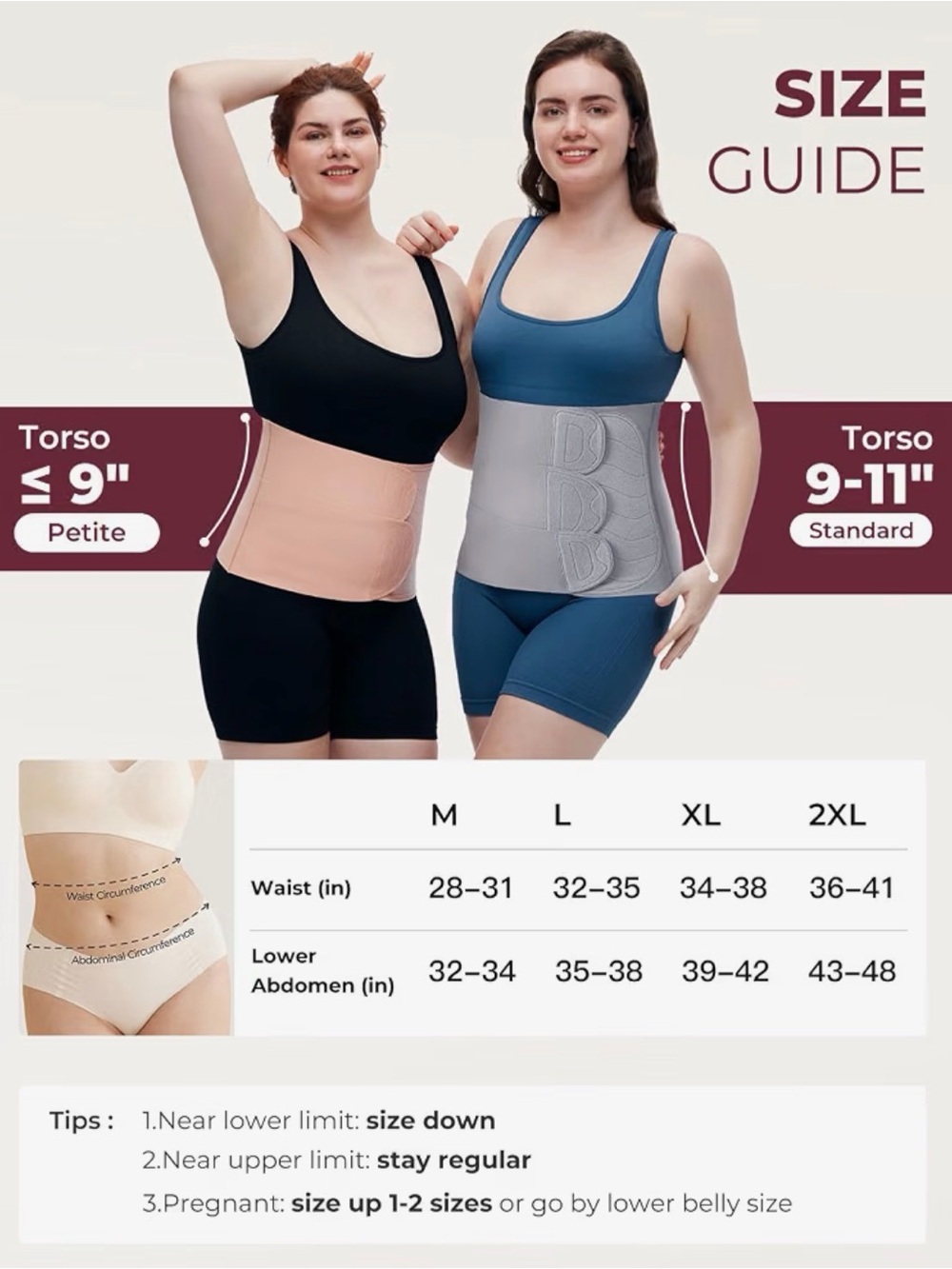 NWT -Momcozy Ergowrap Postpartum Belly Band, 3D Lifting & Ergonomic Back Support - Picture 3 of 8